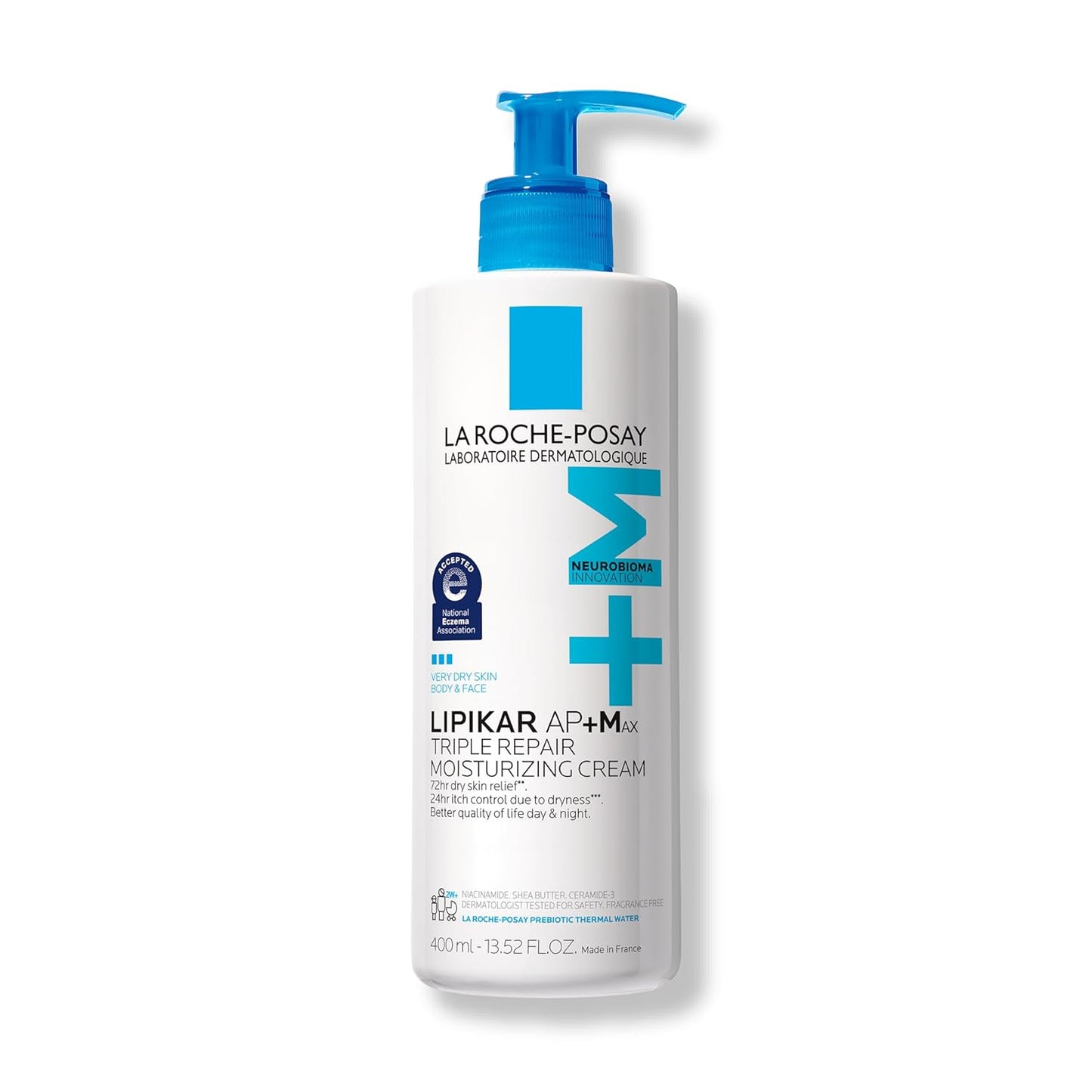 La Roche-Posay Lipikar AP+MAX Triple Repair Moisturizing Body Cream, Face & Body Lotion for Dry Skin with Shea Butter &