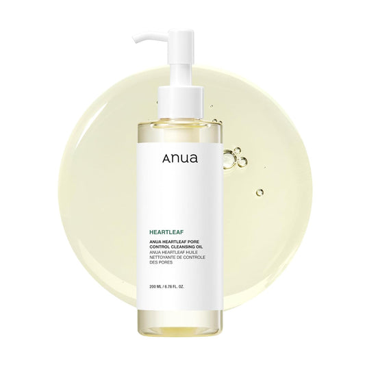 Anua Heartleaf Pore Control Cleansing Oil, Pore Cleanser, Sebum Care, Gentle Melting Oil Cleanser for Face, Safe For All Skin