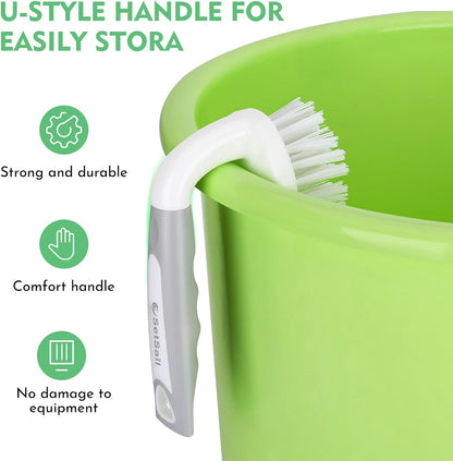 SetSail Scrub Brush, Heavy-Duty Scrub Brushes for Cleaning with Stiff Bristles Cleaning Brush for Shower, Bathroom