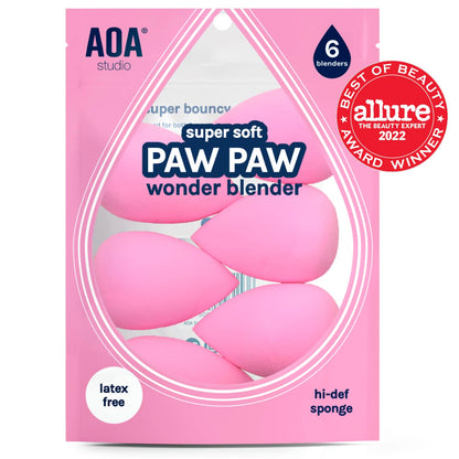 AOA Studio Collection makeup Sponge Set Latex Free and High-definition Set of 6 makeup Wonder blender For Powder Cream and