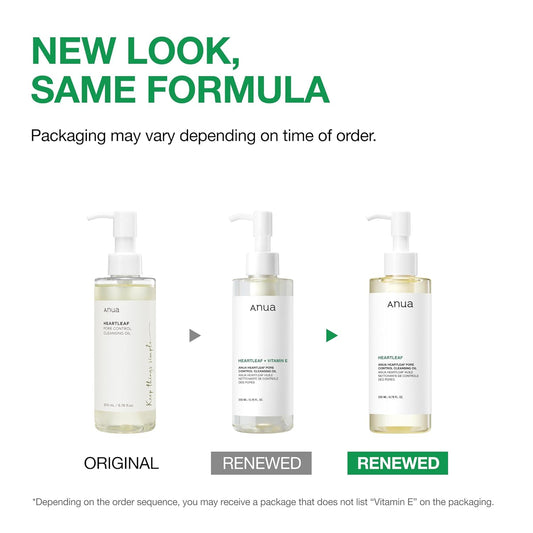 Anua Heartleaf Pore Control Cleansing Oil, Pore Cleanser, Sebum Care, Gentle Melting Oil Cleanser for Face, Safe For All Skin