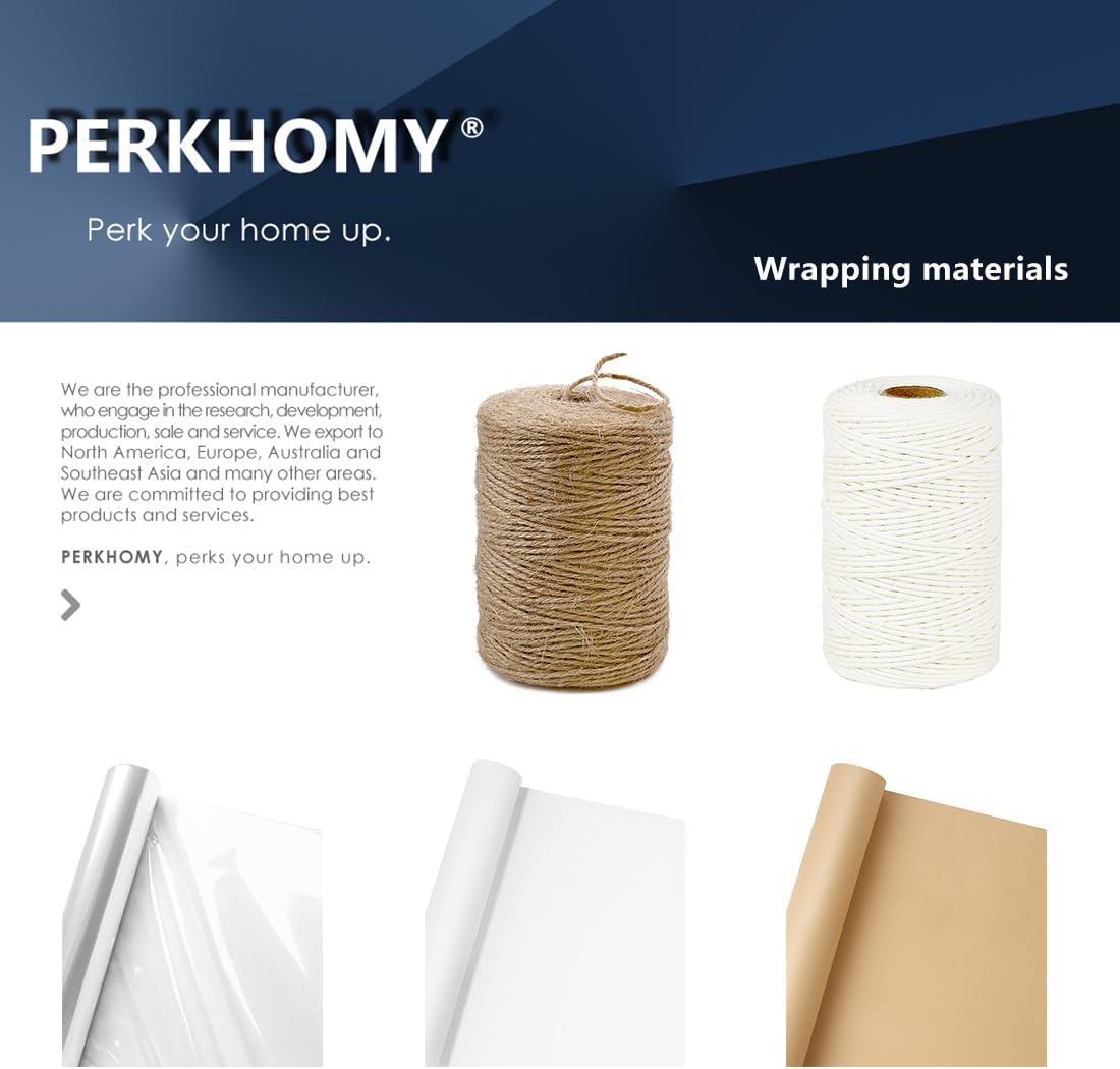 PerkHomy Brown Kraft Paper Roll 17.5" x