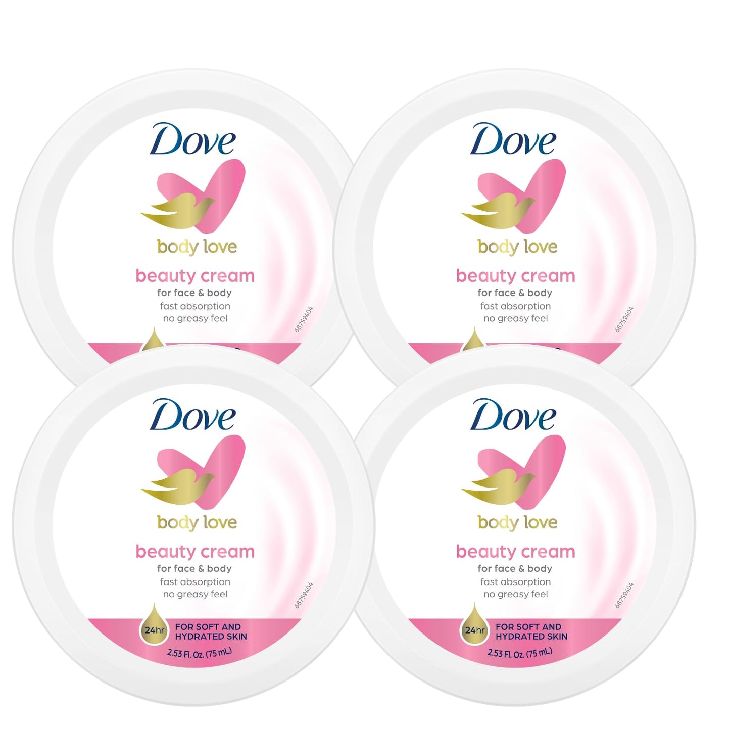 Dove Nourishing Body Care, Face, Hand, and Body Beauty Cream for Normal to Dry Skin Lotion for Women with 24-Hour Moisturization