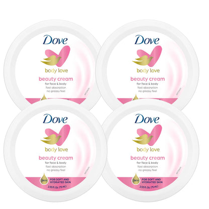 Dove Nourishing Body Care, Face, Hand, and Body Beauty Cream for Normal to Dry Skin Lotion for Women with 24-Hour Moisturization