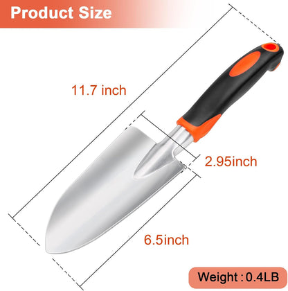 Garden Shovel Garden Hand Trowel, Heavy Duty Hand Shovel with Ergonomic Handle, Small Gardening Tools for