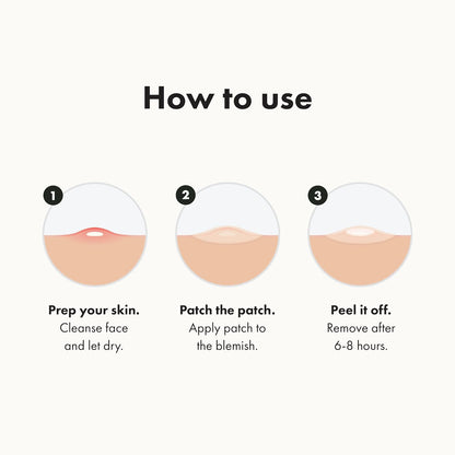 Mighty Patch Original patch from Hero Cosmetics The Hydrocolloid Acne Pimple Patch for Shrinking Zits and Whiteheads in 1 use; Nighttime Spot