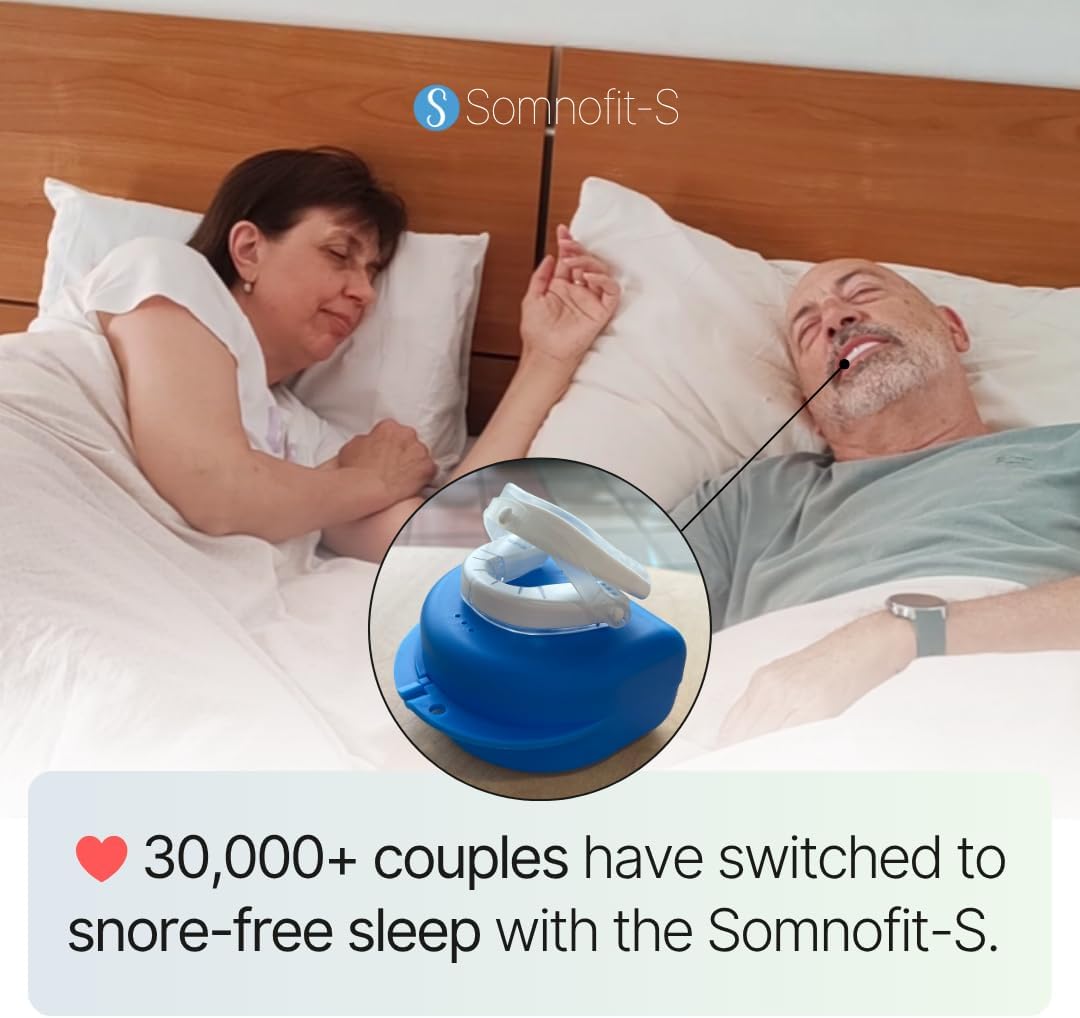 Somnofit-S Anti-Snore Mouth Guard by SnoreLessNow, Made in Switzerland, FDA Cleared, Most Comfortable Anti Snoring