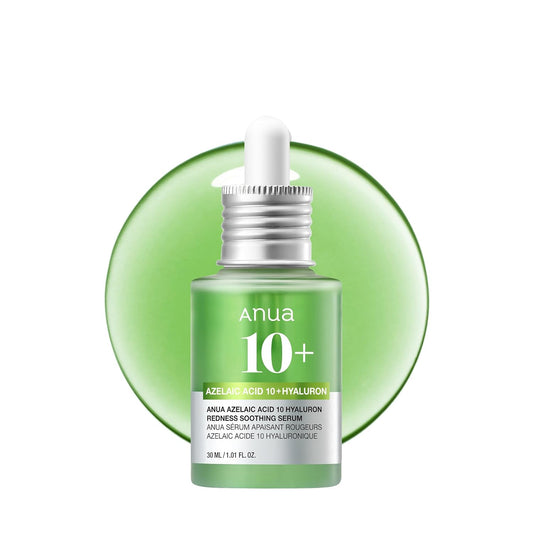Anua Azelaic Acid 10 Hyaluron Redness Soothing Serum, Facial Serum for Blemish-Prone & Oily-Prone Skin, Lightweight & Hydrating Blemish