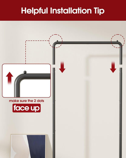 Sakugi Clothes Rack - Clothing Rack with Storage Mesh Shelf & Casters, Heavy-Duty Metal Clothing Rack for Hanging Clothes, Dresses
