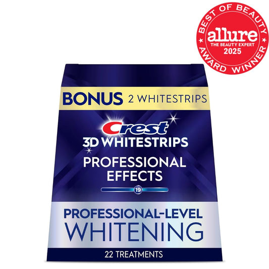 Crest 3D Whitestrips Professional Effects Teeth Whitening Kit, 22 Treatments (20 + 2 Bonus), Each with 1
