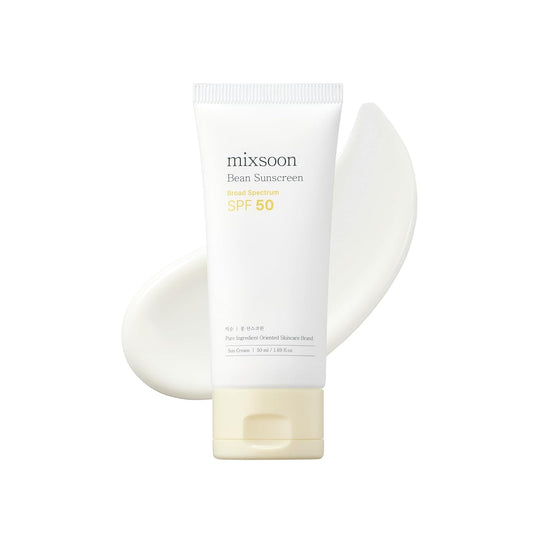 mixsoon Bean Sunscreen-Lightweight Airy Texture SPF 50 Korean Sunscreen for Face, No White