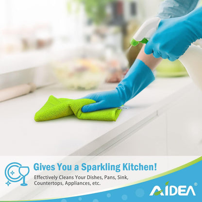 AIDEA Microfiber Cleaning Cloth-50PK, Soft Microfiber Towels for Cars, Absorbent Cleaning Rags, Lint-Free Streak-Free Wash Cloths for House