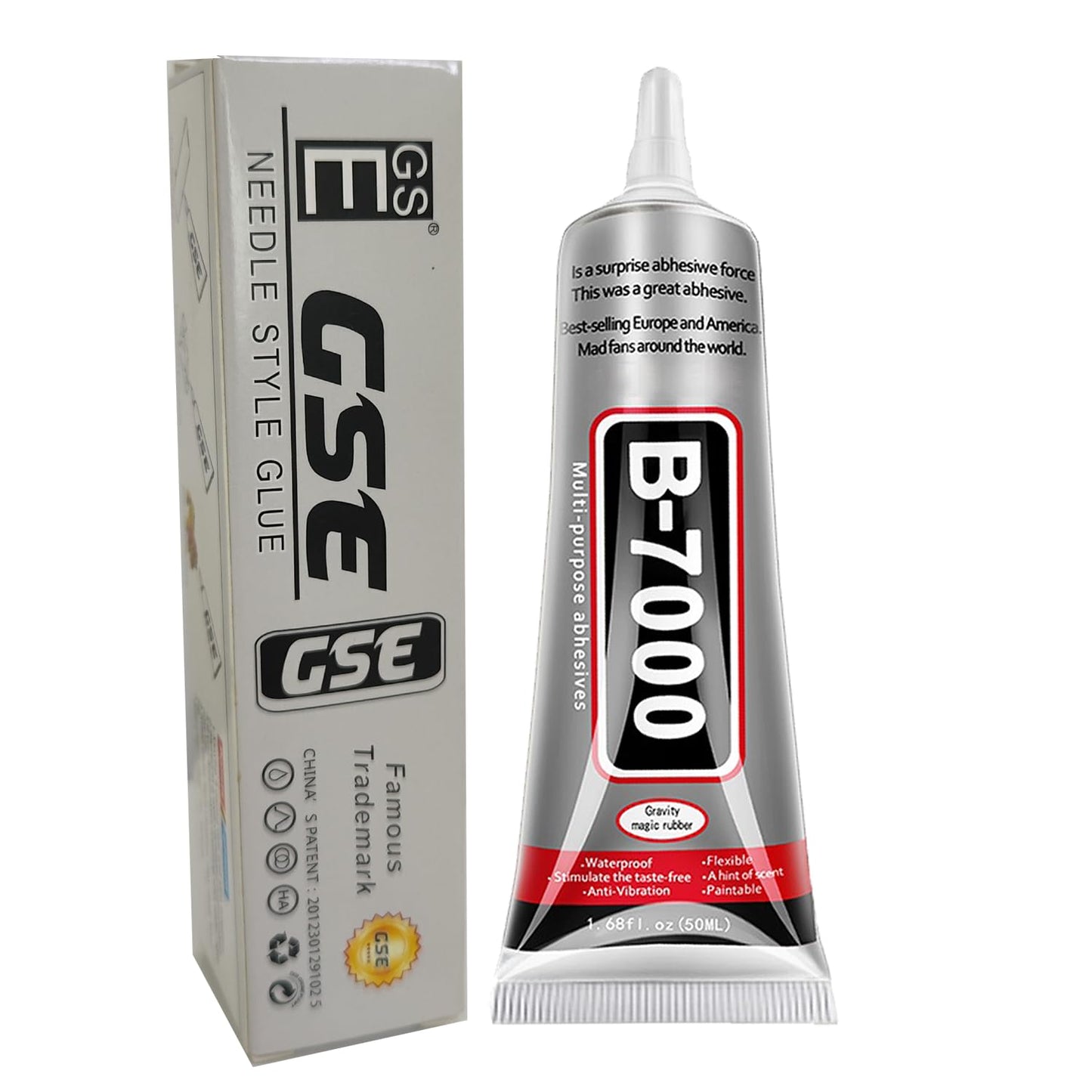 B7000 Jewelry Glue for Making, FITTDYHE 1PCS 50ML/1.69 fl oz Clear Adhesive for Rhinestone, Fabric, Multipurpose Super B-7000 for Phone