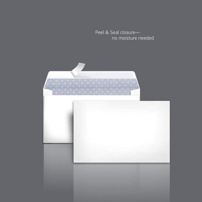 Amazon Basics 3/4 Security-Tinted Self-Seal Envelopes for Home & Office, White, 100-Pack