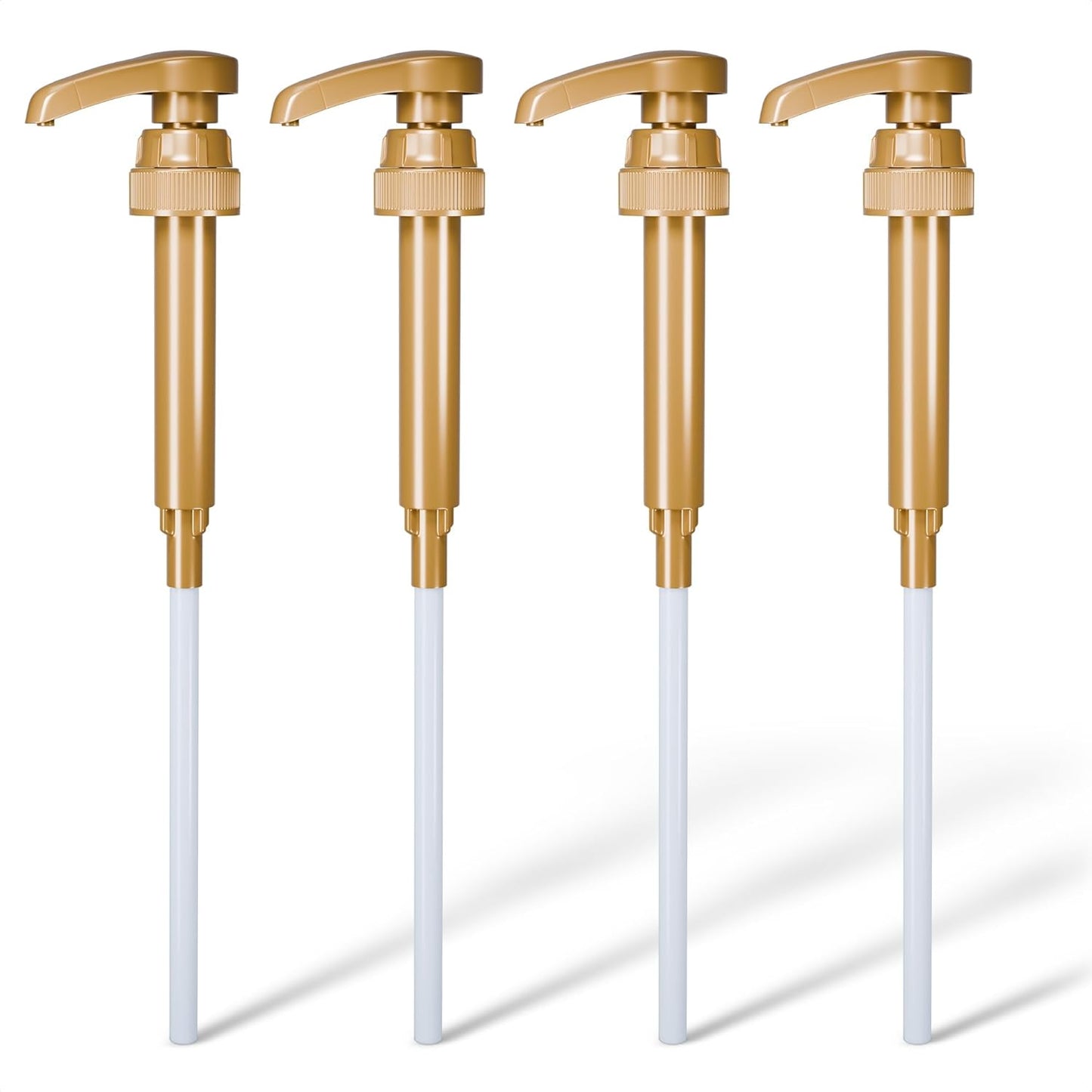 4 Pcs Coffee Syrup Pump Dispenser - Works as Skinny and Torani Syrup Pump - Fits Various 25.4 oz Bottles, Precise Dispensing 0.3oz & Lockable