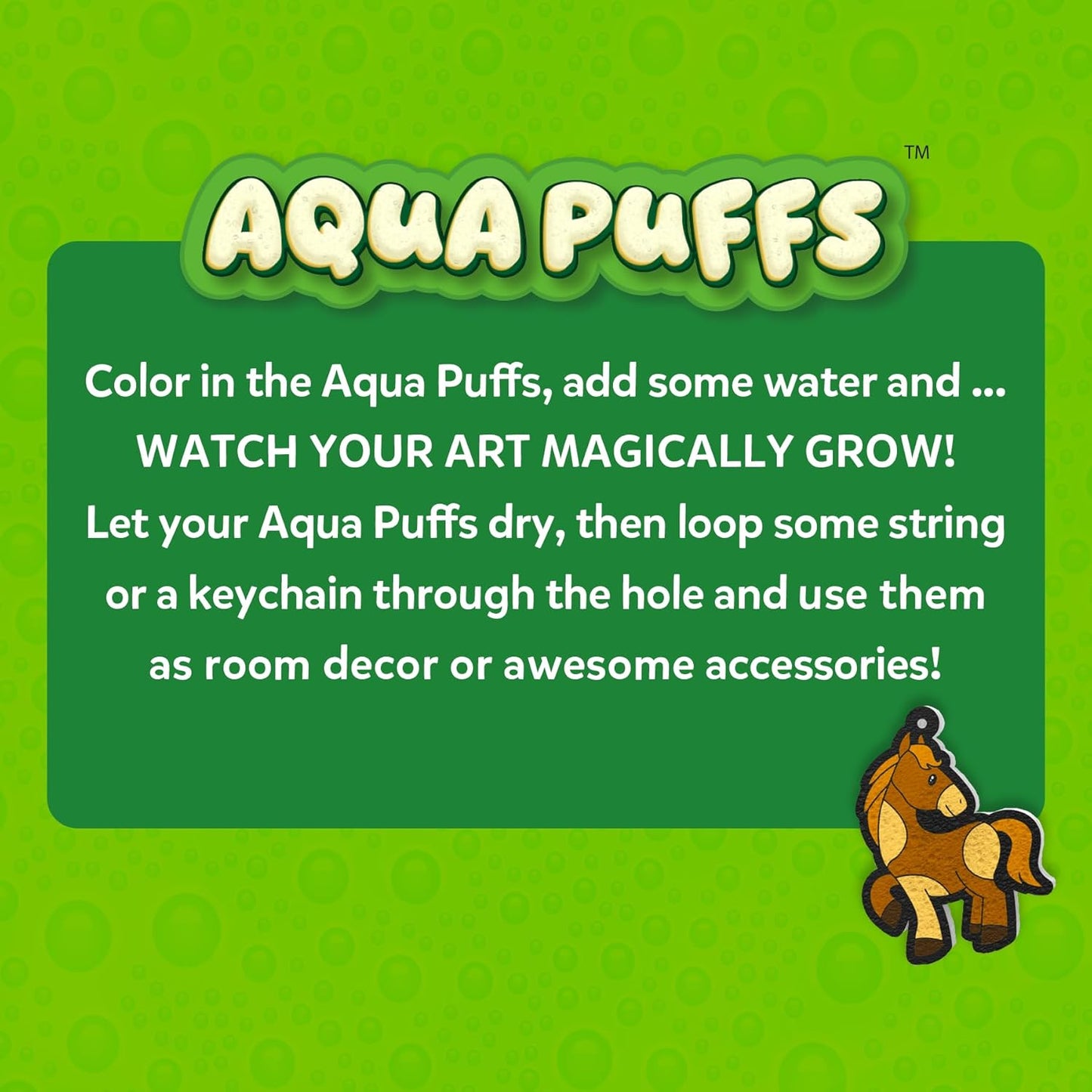 Skillmatics Aqua Puffs - 3D Art Kit, Animals, Mess-Free Paint by Number Craft for Kids, DIY Color & Inflate