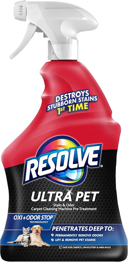 Resolve Ultra Pet Carpet Cleaner Spray for Removal of Pet Stains & Odors, 32oz