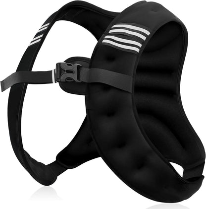 NATURELUX Weighted Vest Men or Women - 5/10/15/20/25/30lbs Weights with Reflective