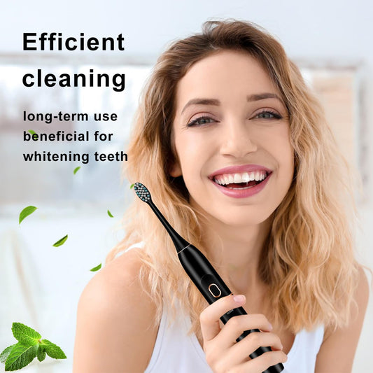 kingheroes Electric Toothbrush Set, Comes with 8 Brush Heads & Travel Case,4 Modes with 2 Minutes Built in Smart Timer, One Charge for 60