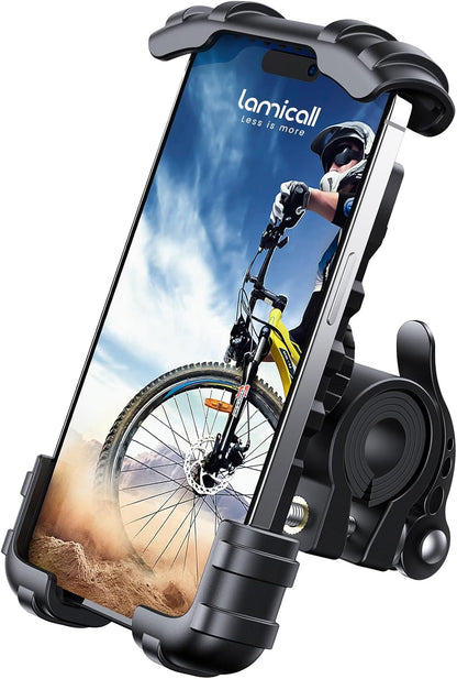 Lamicall Bike Phone Holder, Motorcycle Mount - Motorcycle Phone Holder, Handlebar Cell Phone