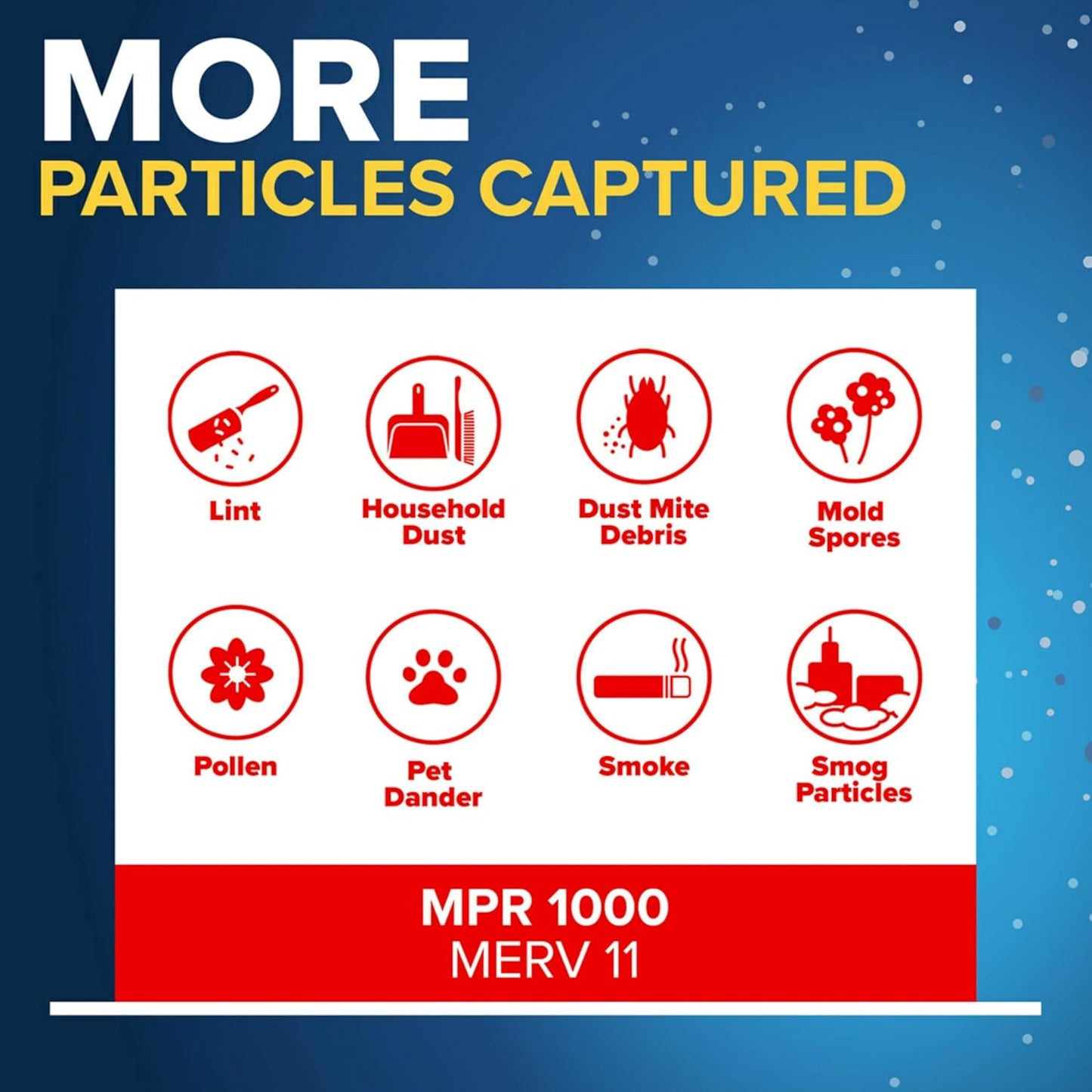 Filtrete 20x25x1 AC Furnace Air Filter, MERV 11, MPR 1000, Micro Allergen Defense, 3-Month Pleated 1-Inch Electrostatic Air Cleaning