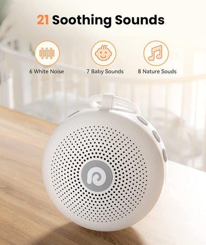 Dreamegg Portable Noise Machine for Baby Adult, Features Powerful Battery, 21 Soothing Sound, Noise Canceling for Office &