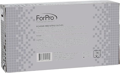 ForPro Disposable Nitrile Gloves, Chemical Resistant, Powder-Free, Latex-Free, Non-Sterile, Food Safe, 4 Mil