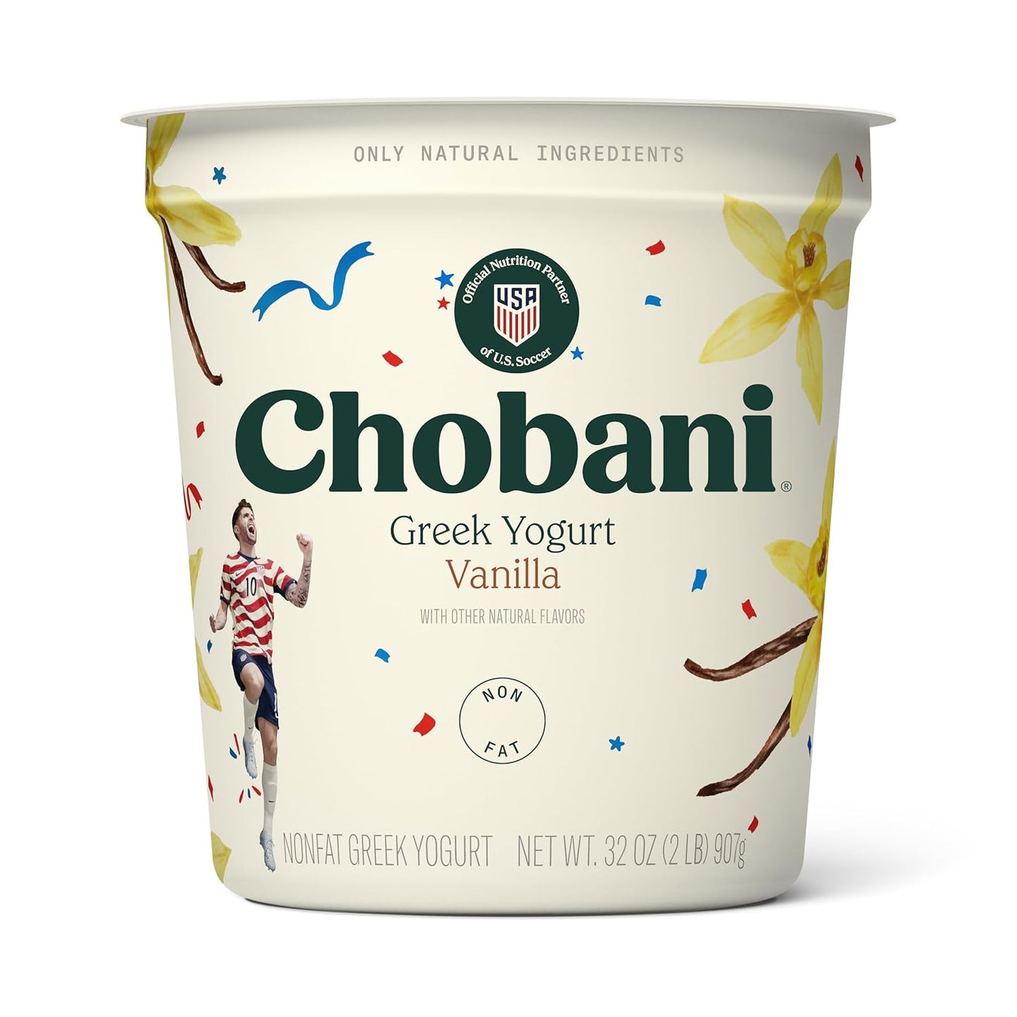 Chobani Vanilla Blended Non-Fat Greek Yogurt 32oz