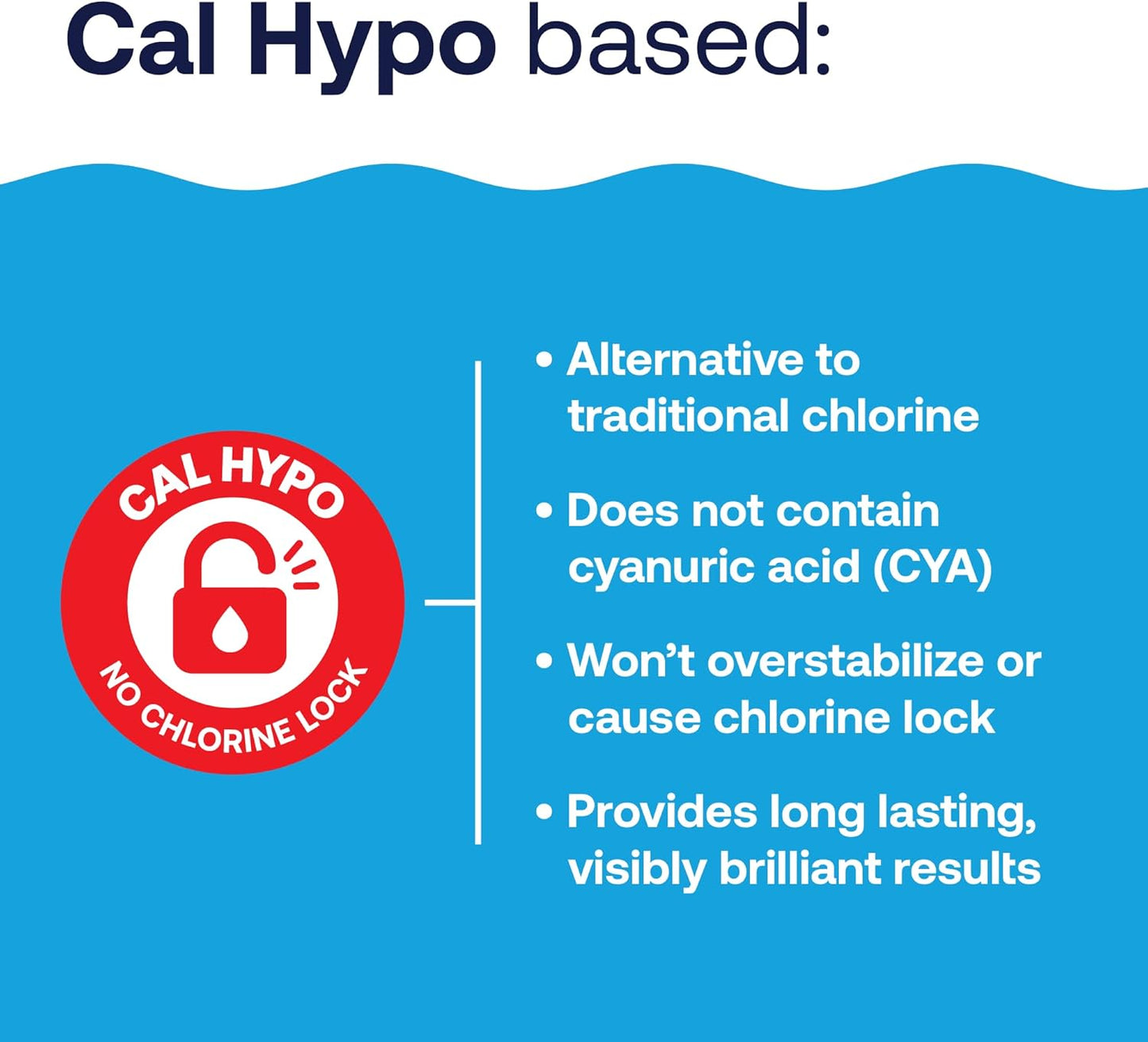 HTH 52037R Pool Care Shock Advanced, Swimming Pool Chemical - Cal Hypo Formula, Prevents Bacteria &
