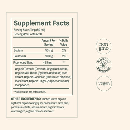 Dose for Your Liver Cleanse Detox & Repair, Made with Organic Milk Thistle Supplement with Turmeric, Dandelion, Ginger, and