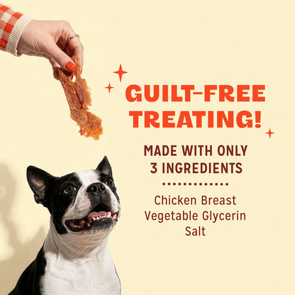 Pur Luv Chicken Jerky Dog Treats, Made with 100% Real Chicken Breast, 16 Ounces, Healthy, Easily Digestible, Long-Lasting, High