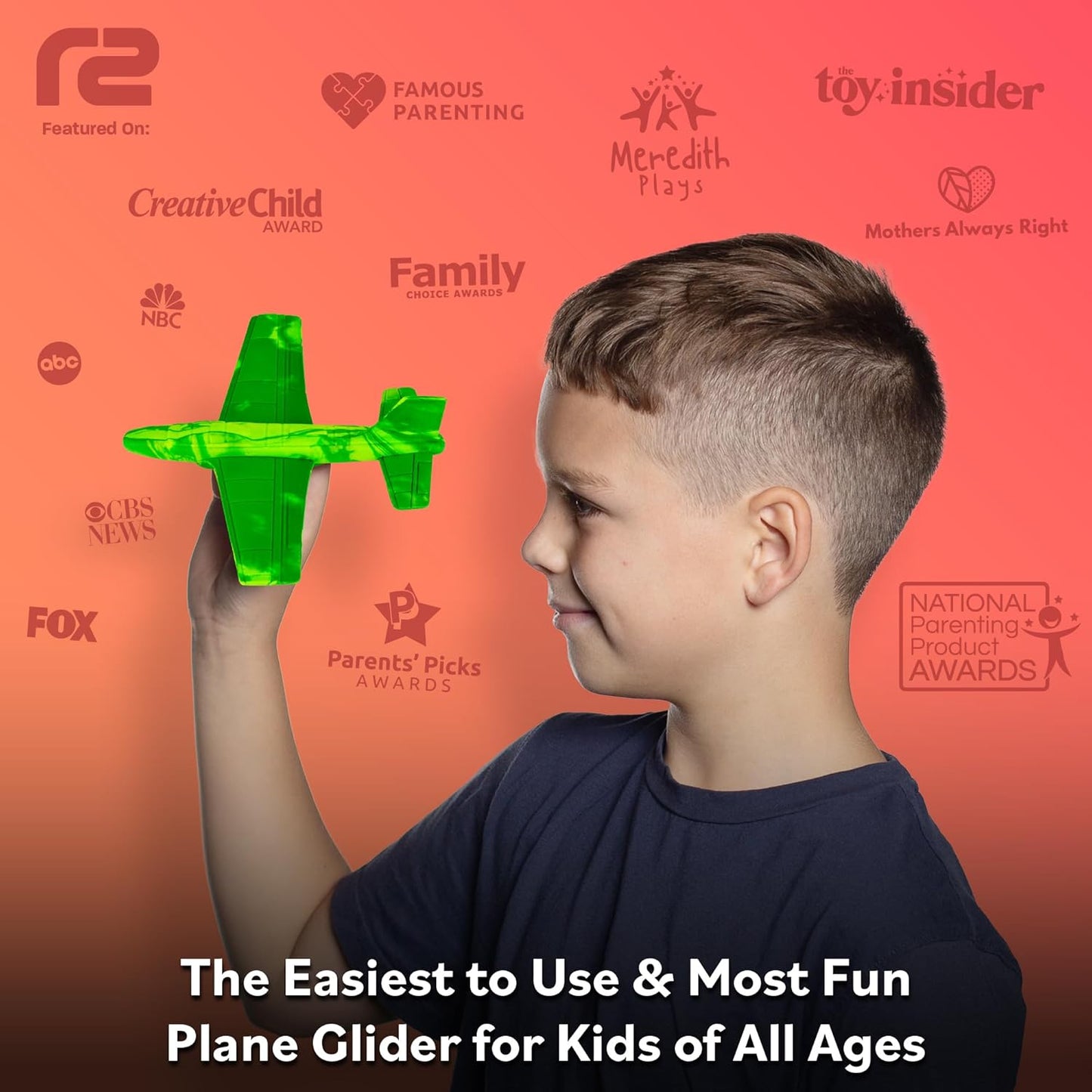 Foam Airplanes - Easter Basket Stuffers for Kids All Ages 4 5 6 7 8 9 10 Year Old - Best Toy Gift - Boy Toys Basket Stuffer Gifts - Fun Easter Gifts
