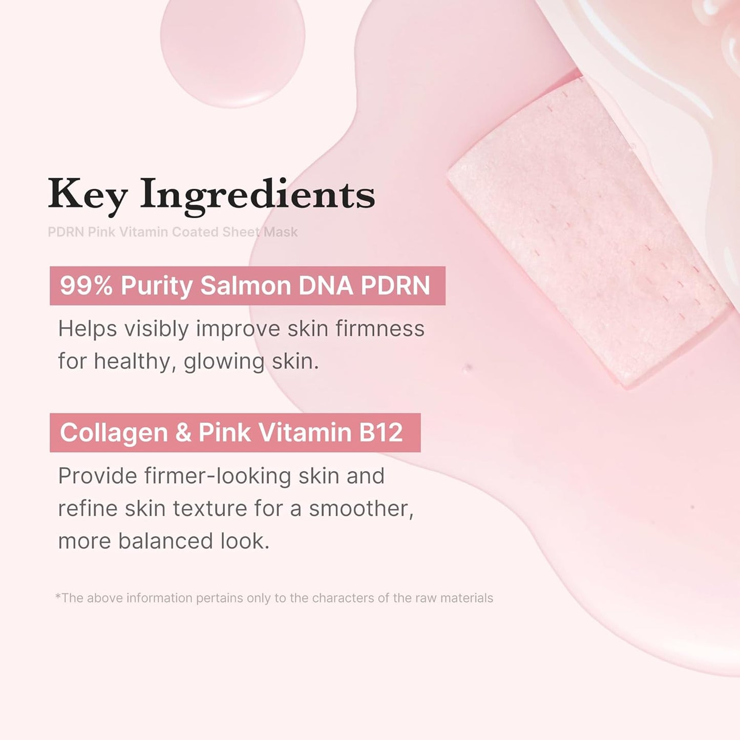 medicube Salmon DNA PDRN Pink Vita Coating Sheet Mask 10EA - Korean sheet mask for glass skin - Luxurious Home care Mask for Hydration