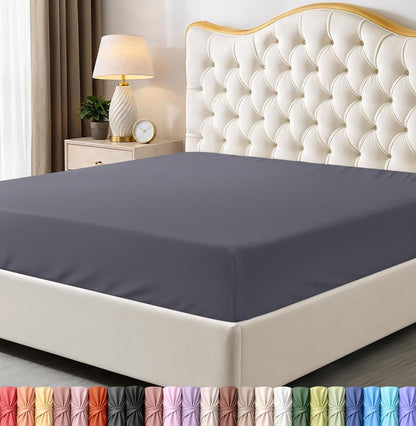 Utopia Bedding Queen Fitted Sheet - Bottom Sheet - Deep Pocket - Soft Microfiber - Shrinkage and Fade Resistant - Easy Care -1 Fitted Sheet Only