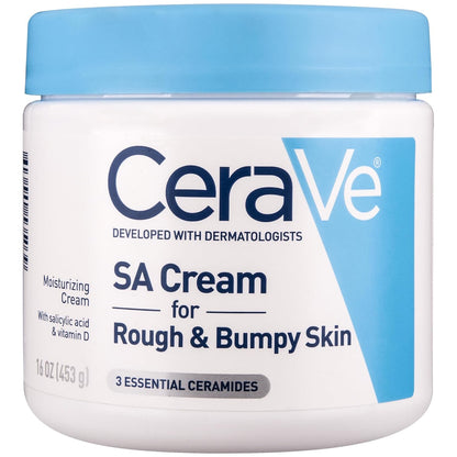 CeraVe Moisturizing Cream with Salicylic Acid, Exfoliating Body Cream with Lactic & Hyaluronic Acid, Niacinamide, and