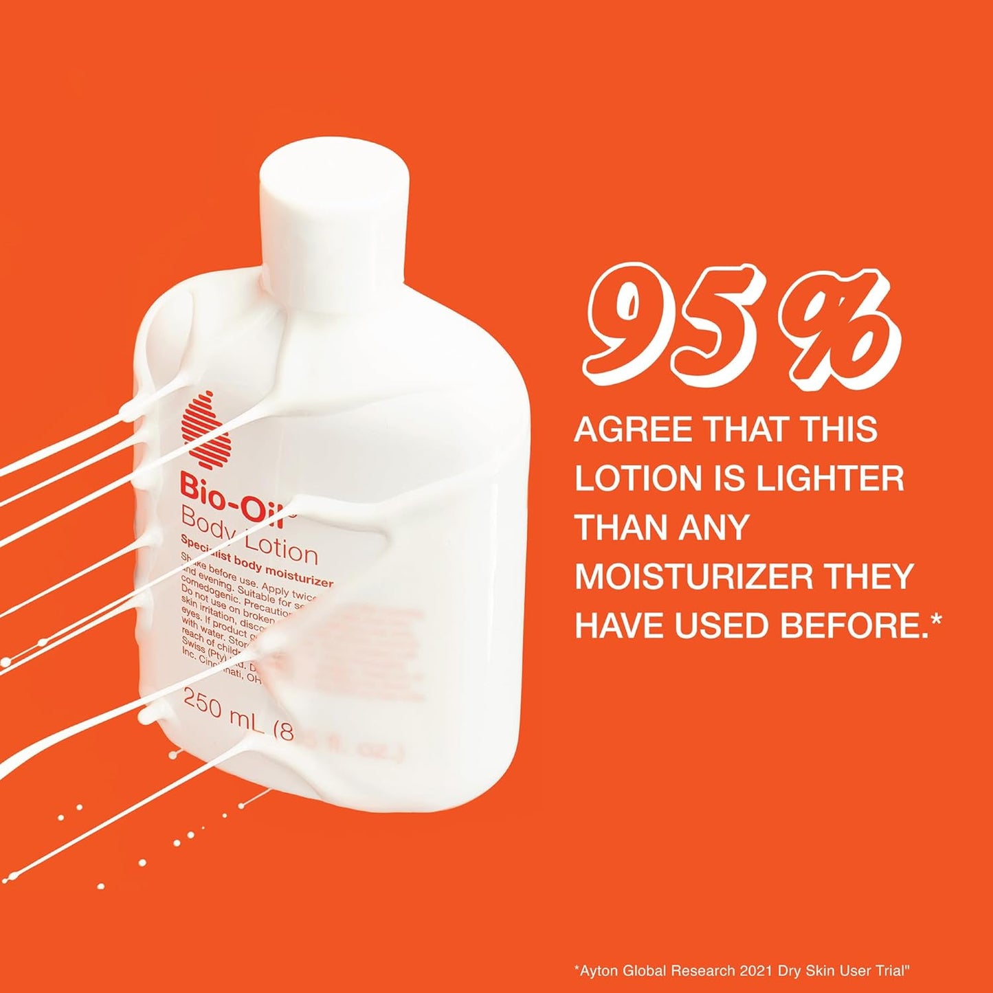 Bio-Oil Moisturizing Body Lotion for Dry Skin, Ultra-Lightweight High-Oil Hydration, with Jojoba Oil, Rosehip Oil, Shea Oil, and Hyaluronic