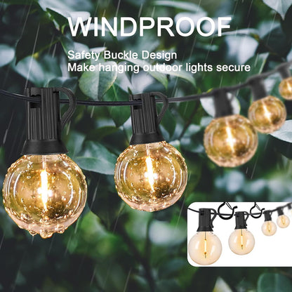 ADIIL 20 PCS Q Hanger Hooks with Safety Buckle, Windproof Screw Hooks for Hanging Outdoor String Lights, Plants, Christmas Patio Lights, 2.2