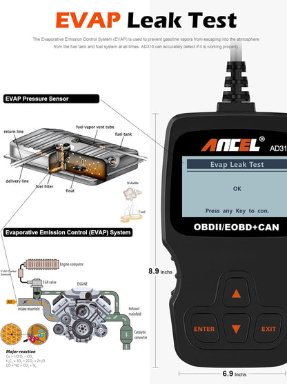 ANCEL AD310 Classic Enhanced Universal OBD II Scanner Car Engine Fault Code Reader CAN Diagnostic Scan
