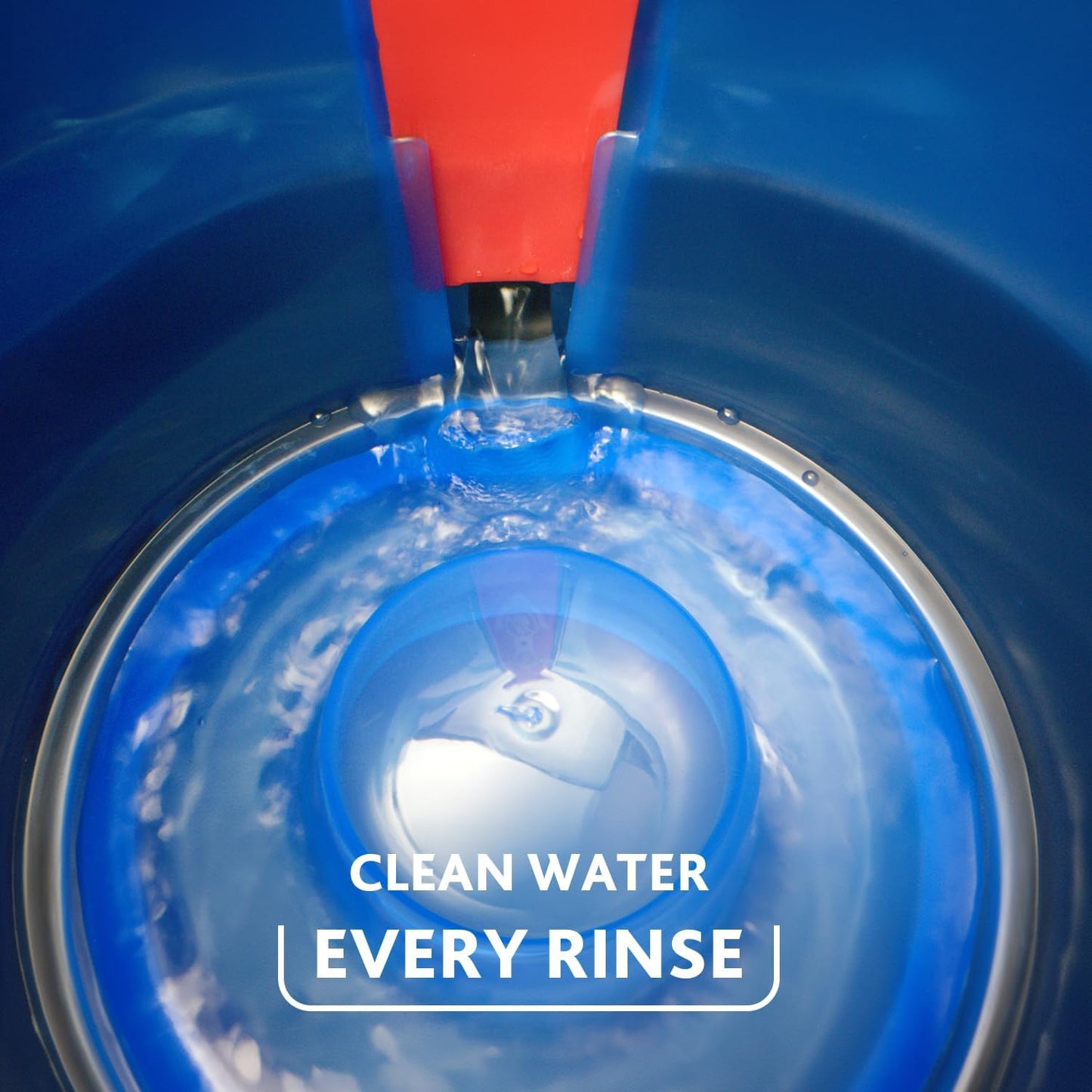 O-Cedar RinseClean Spin Mop & Bucket System, Clean with Water, Removes 99% of Bacteria