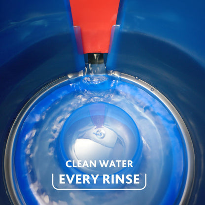 O-Cedar RinseClean Spin Mop & Bucket System, Clean with Water, Removes 99% of Bacteria