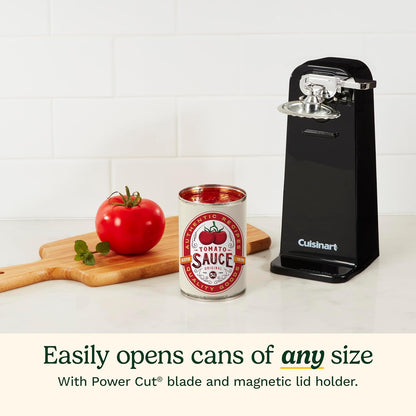 Cuisinart Can Opener with One-Touch Operation, Electric Can Opener for Kitchen Including Magnetic Lid