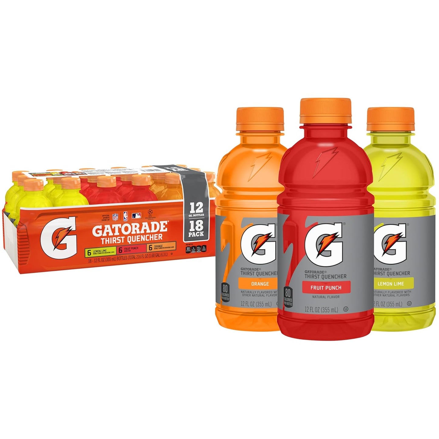 Gatorade Thirst Quencher Sports Drink, Variety Pack, 12 Fl Oz (8)