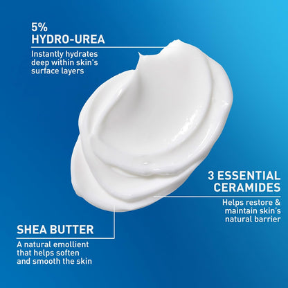 CeraVe Intensive Moisturizing Cream, Body Moisturizer With Shea Butter, 72H Hydration + Skin Barrier