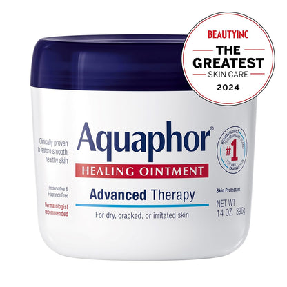 Aquaphor Healing Ointment, Advanced Therapy Skin Protectant, Multi-Purpose Healing Ointment and Body Moisturizer, For Dry, Cracked