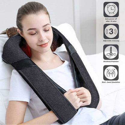Mirakel Mothers Day Gifts for Mom Wife Women, Neck Massager for Pain Relief Deep Tissue, Electric Shiatsu Shoulder & Back Massager with