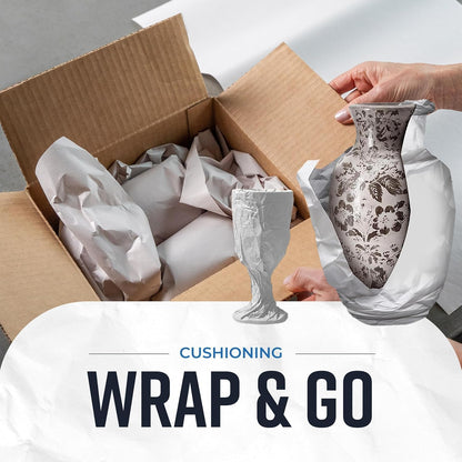 Bryco Goods Newsprint Packing Paper Sheets for Moving - 10lb - 320 Sheets of Newspaper Paper - Wrapping and Protecting Fragile Items, Box