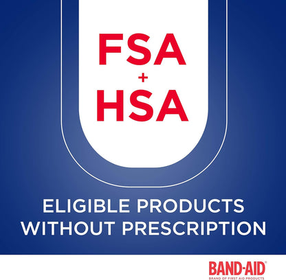 Band-Aid Brand Flexible Fabric Sterile Adhesive Bandages, Comfortable Cushioned Wound Care & Protection for Minor Cuts, Scrapes & Burns, First