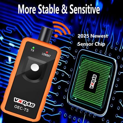 VXDAS TPMS Relearn Tool Only for GM Vehicles (2006-2024 Chevy/Buick/GMC/Opel/Cadillac) Original Sensor with 315/433
