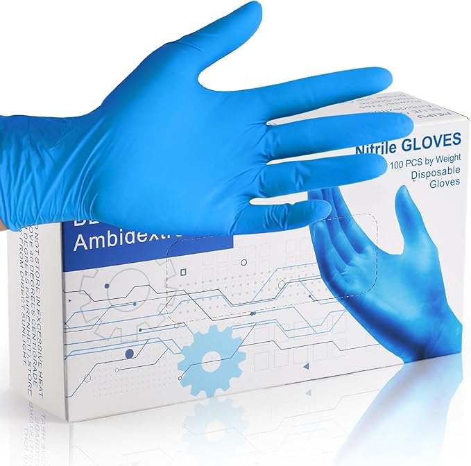 PEIPU Nitrile Disposable GlovesPowder Free, Cleaning Service Gloves, Latex Free
