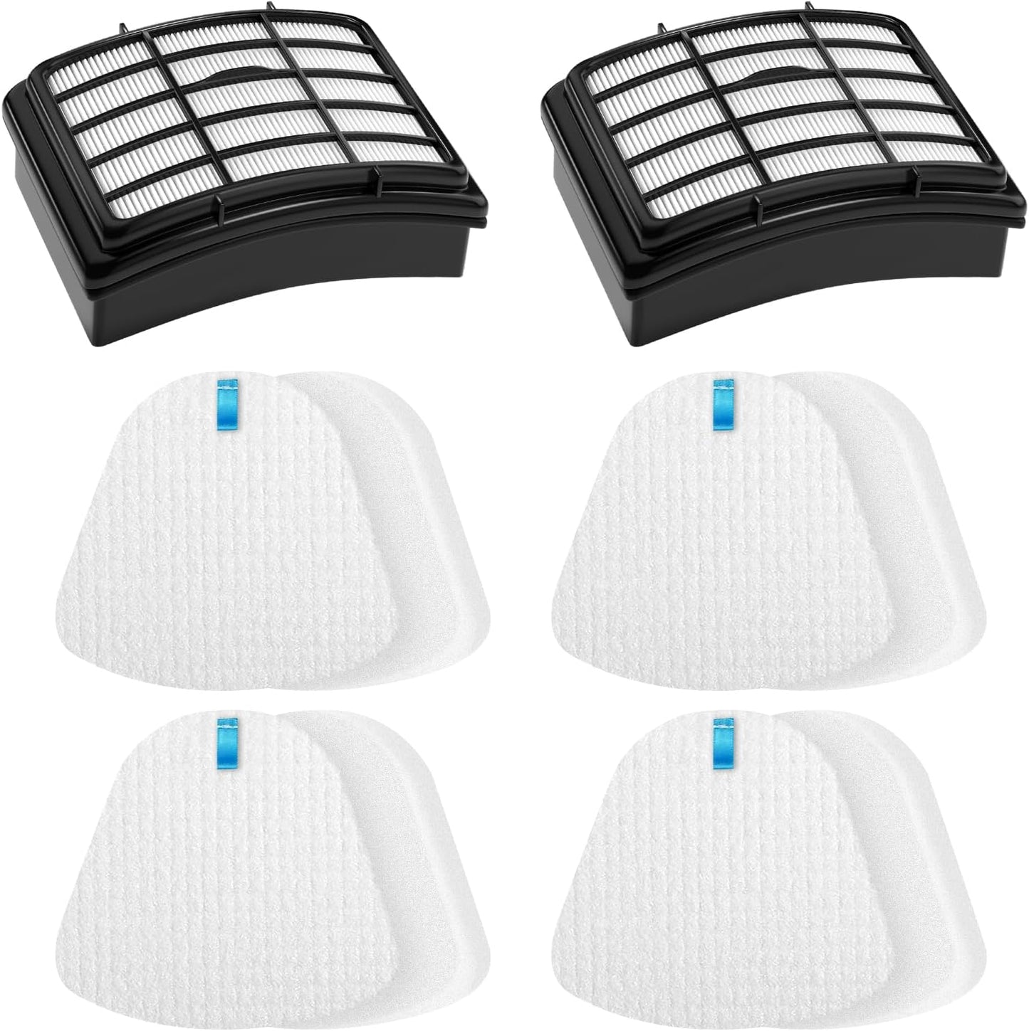 2 + 4 Pack Filters for Shark Vacuum Navigator Lift Away Filter Replacement ZU503AMZ NV350 NV351 NV352 NV355 NV356E NV357 NV360 NV370 UV440